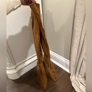 Marc Fisher over the knee boots, cognac